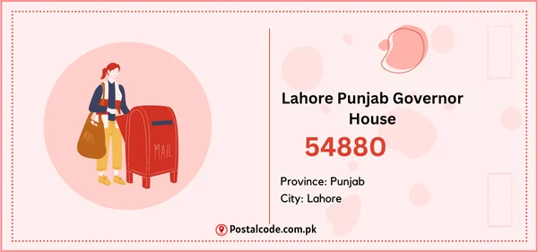 Lahore Punjab Governor House Postal Code