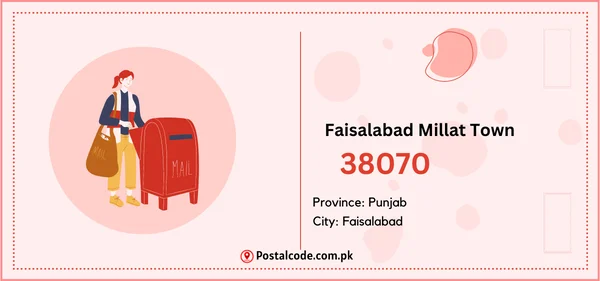 Faisalabad Millat Town Postal Code