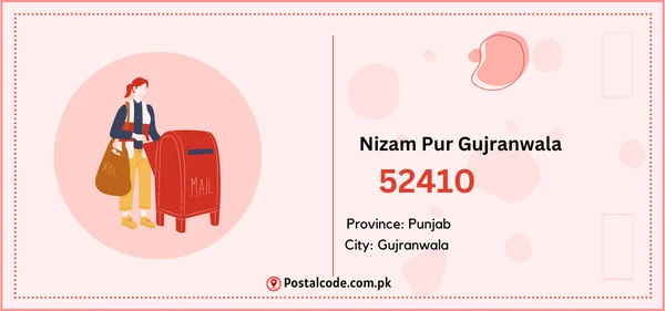 Nizam Pur Gujranwala Postal Code