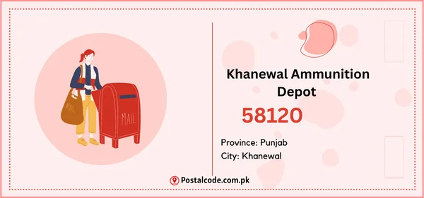 Khanewal Ammunition Depot Postal Code