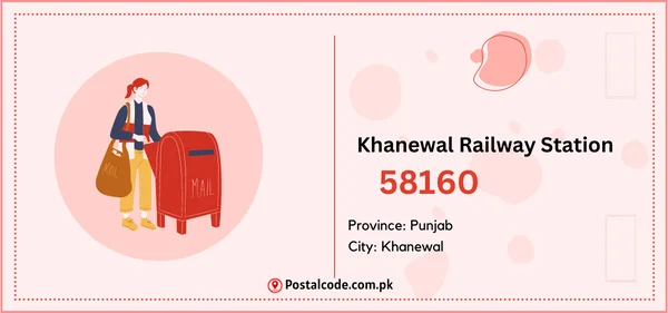 Khanewal Railway Station Postal Code