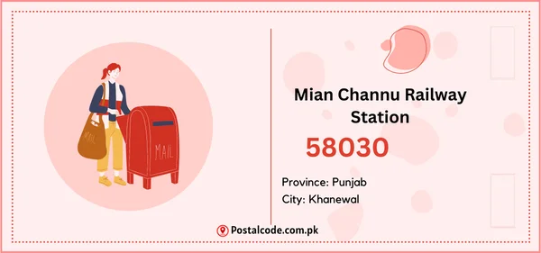 Mian Channu Railway Station Postal Code