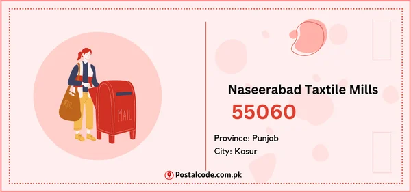 Naseerabad Taxtile Mills Postal Code