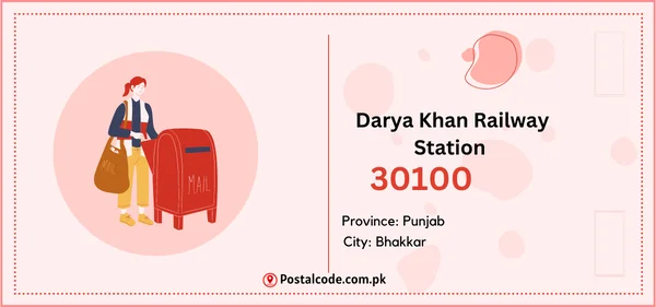 Darya Khan Railway Station Postal Code