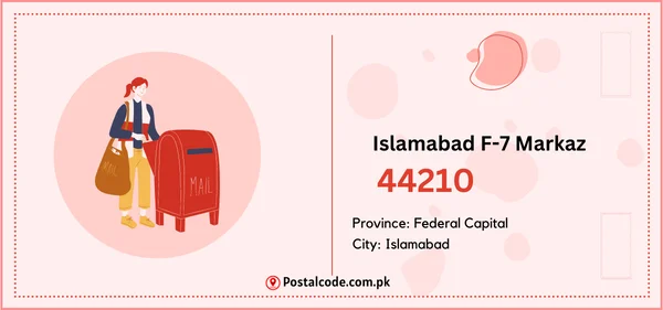 Islamabad F-7 Markaz Postal Code