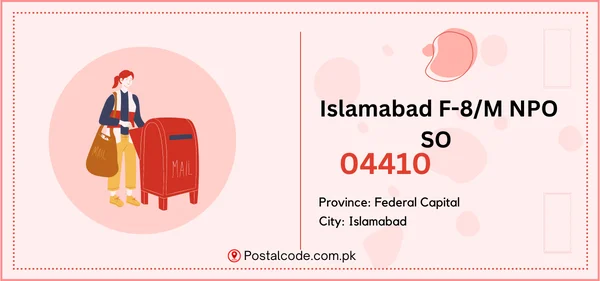 Islamabad F-8/M NPO SO Postal Code