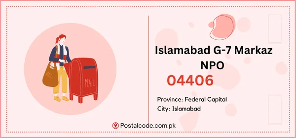 Islamabad G-7 Markaz NPO Postal Code