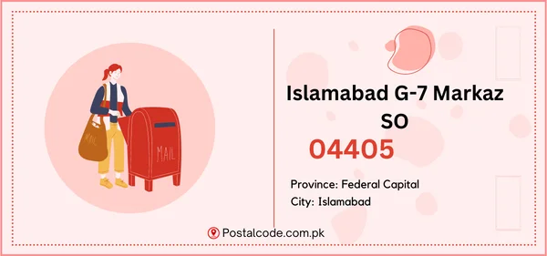 Islamabad G-7 Markaz SO Postal Code