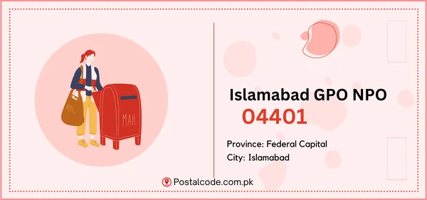 Islamabad GPO NPO Postal Code