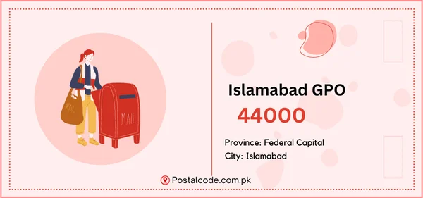 Islamabad GPO Postal Code 