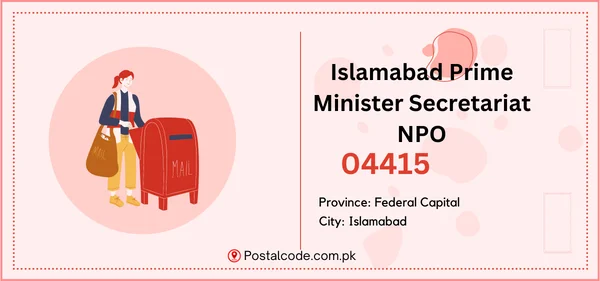 Islamabad Prime Minister Secretariat NPO Postal Code