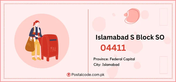 Islamabad S Block SO Postal Code