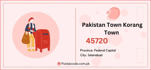 Pakistan Town Korang Town Postal Code