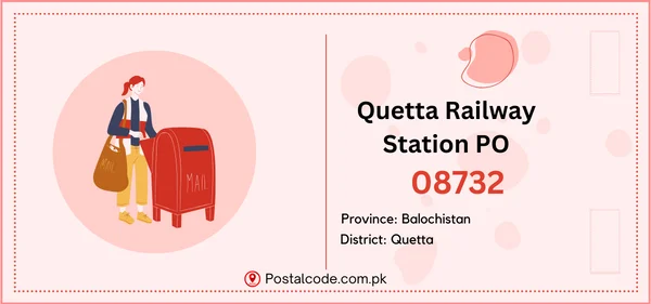 Quetta Railway Station PO Postal Code